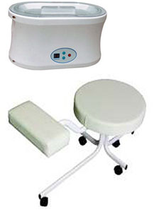 Parafin Wax Heater and Pedicure Stool